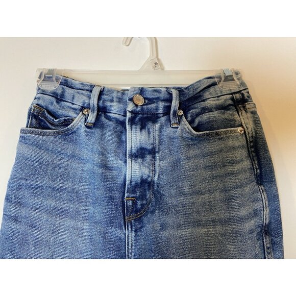 Good American Good Curve Straight Leg Jeans Size 2 26 - Picture 2 of 5
